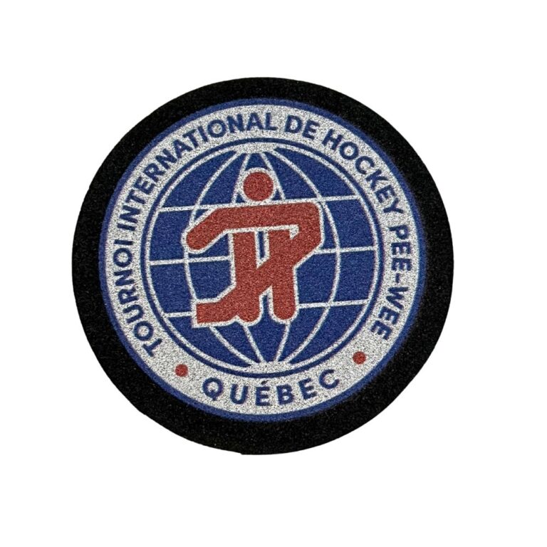 Small foam puck with logo